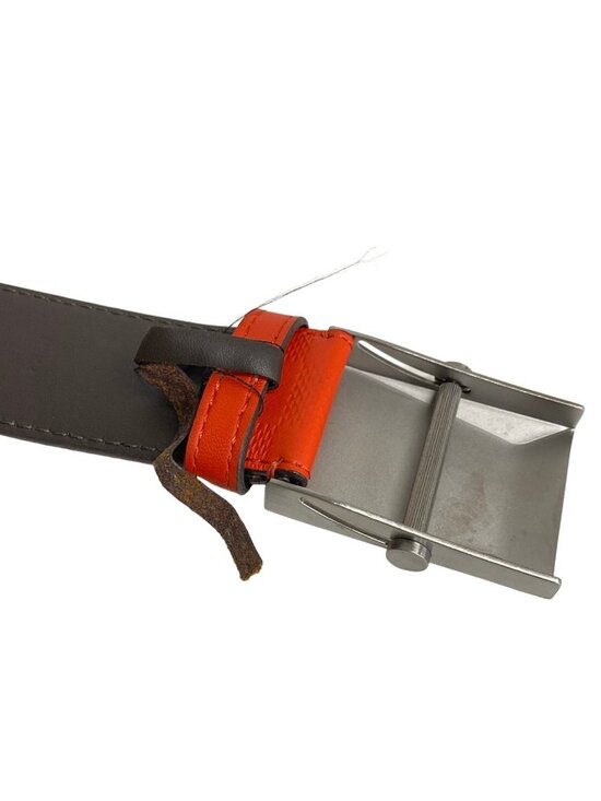Louis Vuitton Belt 90 Ceinture Pyramid Red Leather